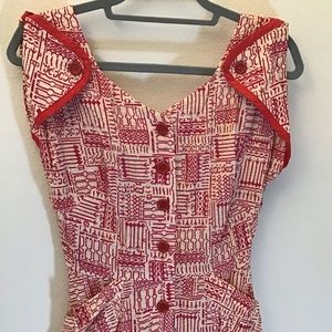 Rare Vintage Wayne Maid Red Dress